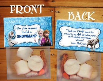 FROZEN-dekorationer Personliga festgåvor Vill du bygga en snögubbe Alla hjärtans dag- eller festgåvor DU SKRIVER UT