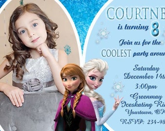 Disney Frozen Invitation Birthday Party You Print  Digital Invitation 4x6 or 5x7