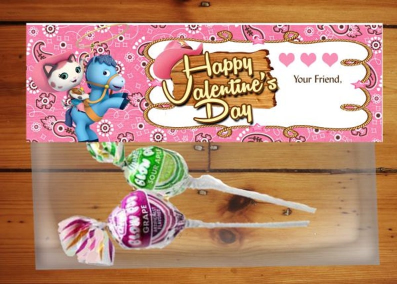 Sheriff Callie Valentine Treat Topper, Sheriff Callie Instant Download ...