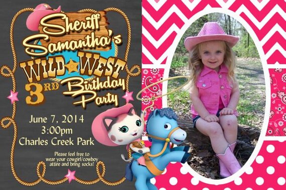 Sheriff Callie Invitation Sheriff Callie S Birthday Etsy