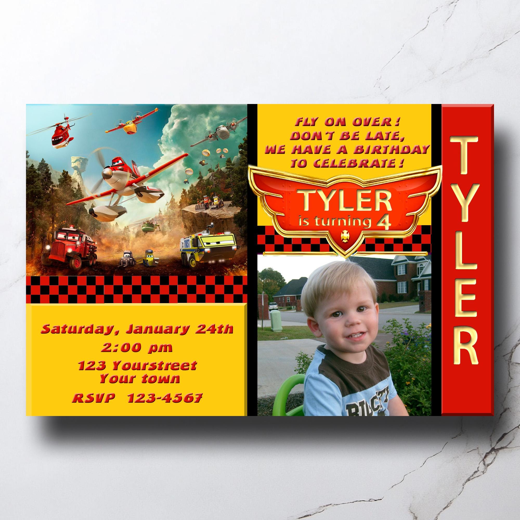 Fire Rescue Invitations Disney Planes Fire and Rescue Invitation, Fire and Rescue Invite You ...
