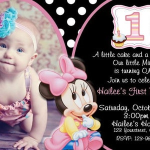 Del Bebe Invitacion De Minnie Mouse Primer Cumpleanos Minnie Etsy Del Bebe Invitacion De Minnie Mouse Primer Cumpleanos Minnie Etsy