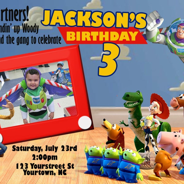 Toy Story Invitation - Toy Story Party Invite - Toy Story Disney Invitation - Toy Story Party Printable Decorations or Ideas