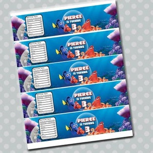 Finding Dory Labels, Finding Dory Water Bottle Labels, Finding Dory ...