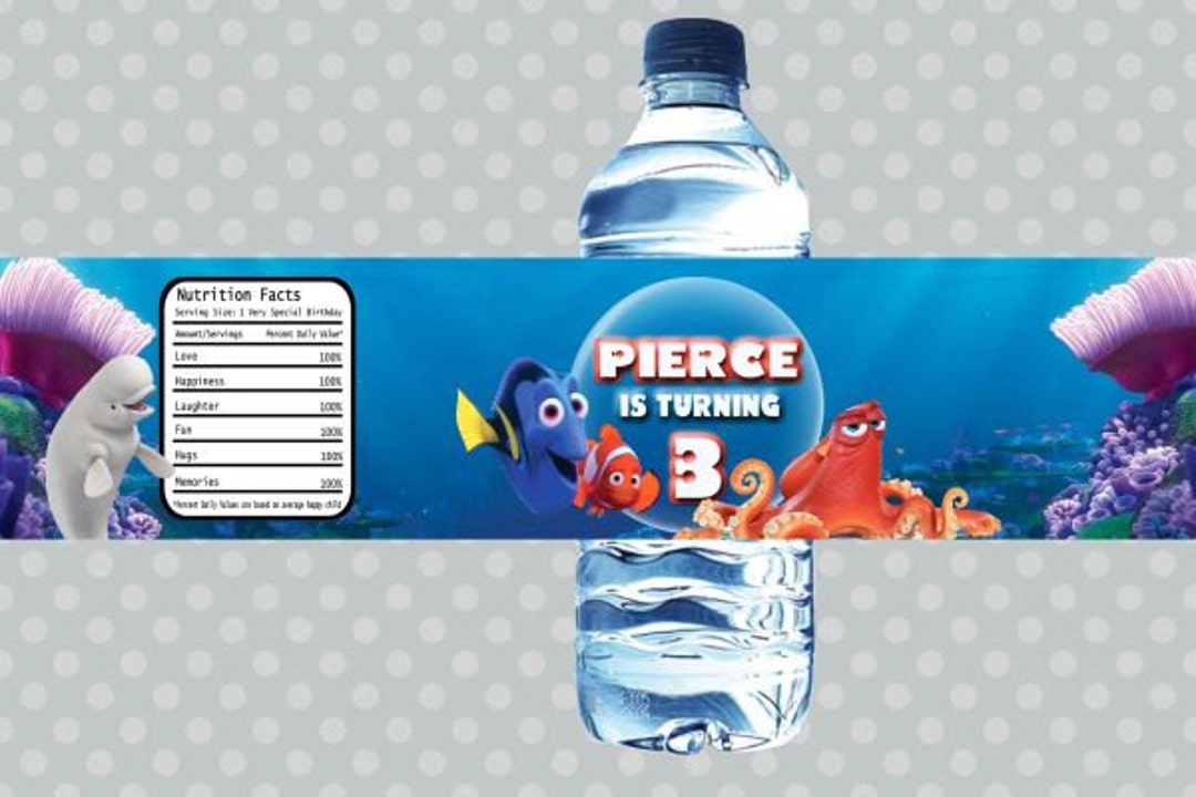 Finding Dory Labels, Finding Dory Water Bottle Labels, Finding Dory ...
