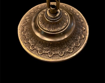 massiver Messing-Baldachin Leuchter komplett