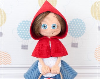 Little Red Riding Hood - HavvaDesigns CROCHET PATTERN / Amigurumi Tutorial