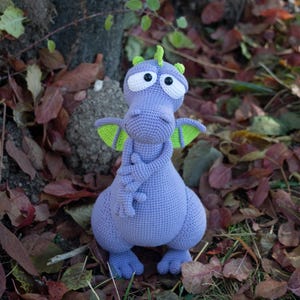 Amigurumi Dragon Pattern , Cotton Yarn Crochet Toy PDF , Stuffed Animal Tutorial , Blummy the Dragon