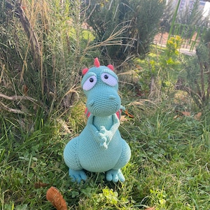 Amigurumi Dragon Pattern , Crochet Fantasy Toy PDF , Stuffed Animal Tutorial , Blummy the Dragon