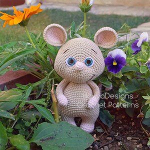 Bibbo Cute Mouse Havva Designs CROCHET PATTERN / Amigurumi Tutorial image 3