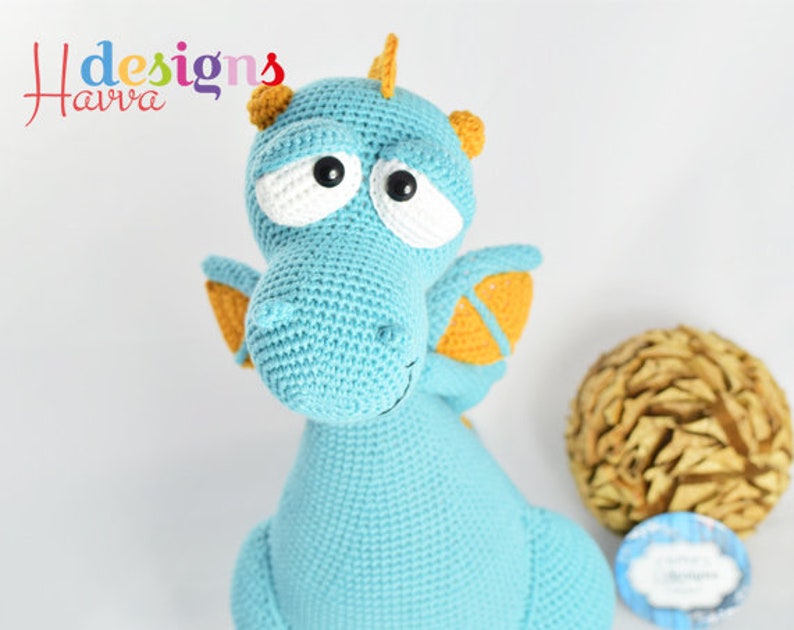 Amigurumi Dragon Kit Blummy the Dragon DIY Crochet KIT