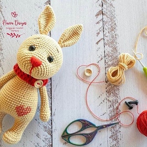 Amigurumi Bunny Pattern , Crochet Spring Toy PDF , Stuffed Animal Tutorial , Tippy the Bunny