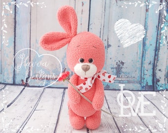 Pem the Love Bunny Crochet PATTERN - Amigurumi PDF Tutorial