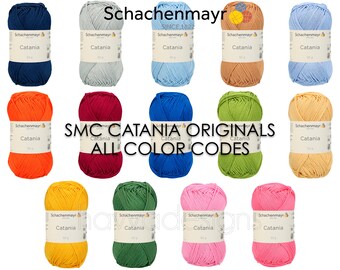 Catania Cotton Yarn Mercerized Cotton Yarn for Amigurumi 100 Percent Cotton Yarn Schachenmayr Catania Yarn