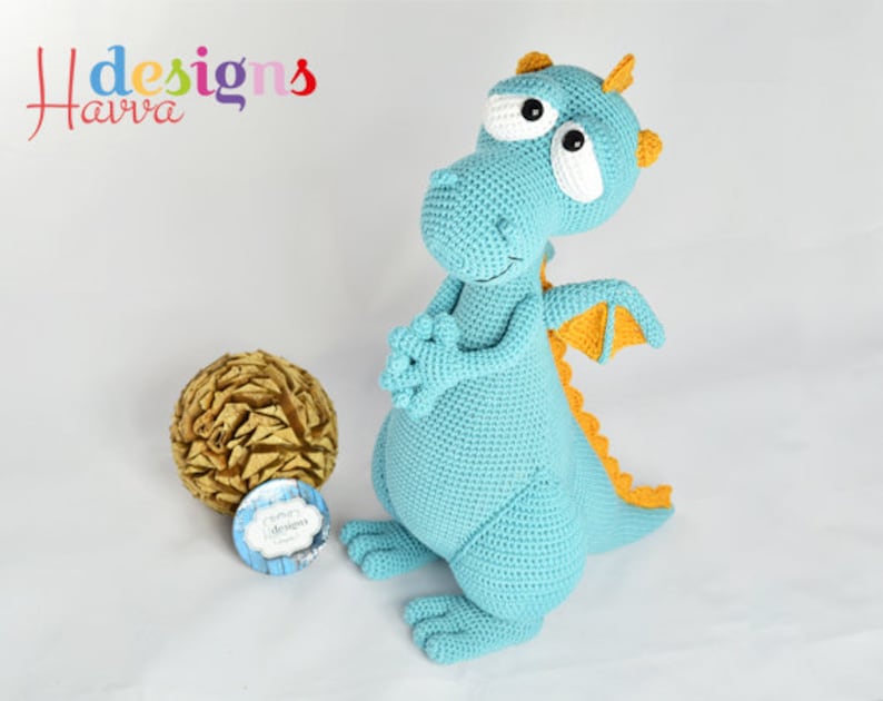 Amigurumi Dragon Kit Blummy the Dragon DIY Crochet KIT