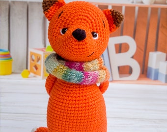 Riko the Fox Crochet Pattern, Fox Pattern, Crochet Patterns Animal, Crochet Patterns, Crochet Animal, Amigurumi Pattern, Plushie Pattern