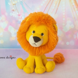 Theo the Lion Amigurumi Crochet Pattern – Soft Plush Lion Toy PDF, Cute Jungle Animal Doll, DIY Gift for Kids and Beginners
