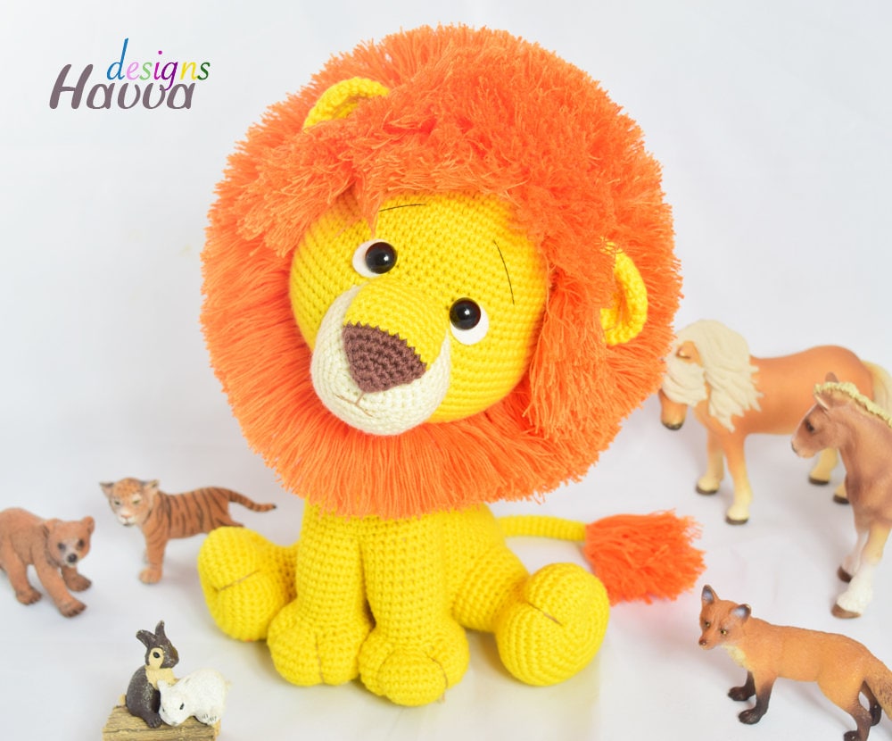 Amigurumi Cute Lion Toy Pattern - CROCHET Lion PATTERN / Amigurumi PD…