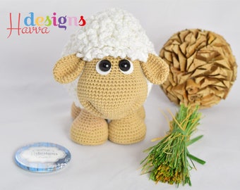 Cute Sheep- HavvaDesigns CROCHET PATTERN / Amigurumi