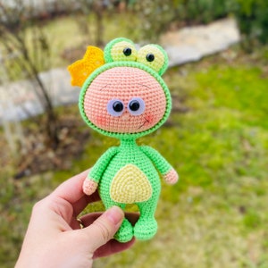 Mini Bonnie with Frog Costume Havva Designs CROCHET PATTERN / Amigurumi Tutorial image 1