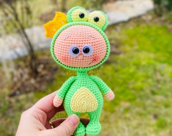 Mini Bonnie with Frog Costume - Havva Designs CROCHET PATTERN / Amigurumi Tutorial