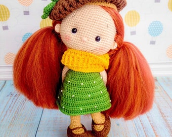 Amigurumi Mimi Doll Pattern, Crochet Doll Pattern, Crochet Patterns, Crochet Plushie Pattern, Crochet Patterns Amigurumi, Amigurumi Pattern