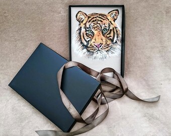 Spersonalizowana poszewka na poduszkę z tygrysem. Dowolne zwierzę.