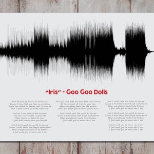 1st Anniversary Soundwave Art Print - Music Wall Decor for Husband - Unique Gift Idea