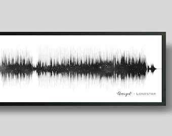 1st Anniversary Gifts For Him | Soundwave Art Custom Star Map Music Wall Art