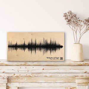 Perfect Gift Idea For Him Any Song Personalized Sound Wave Art