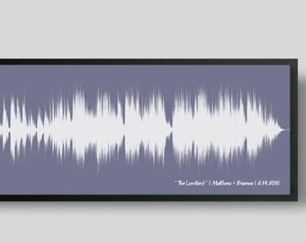 First Dance Song Soundwave Art 1st Anniversary Gift For Husband