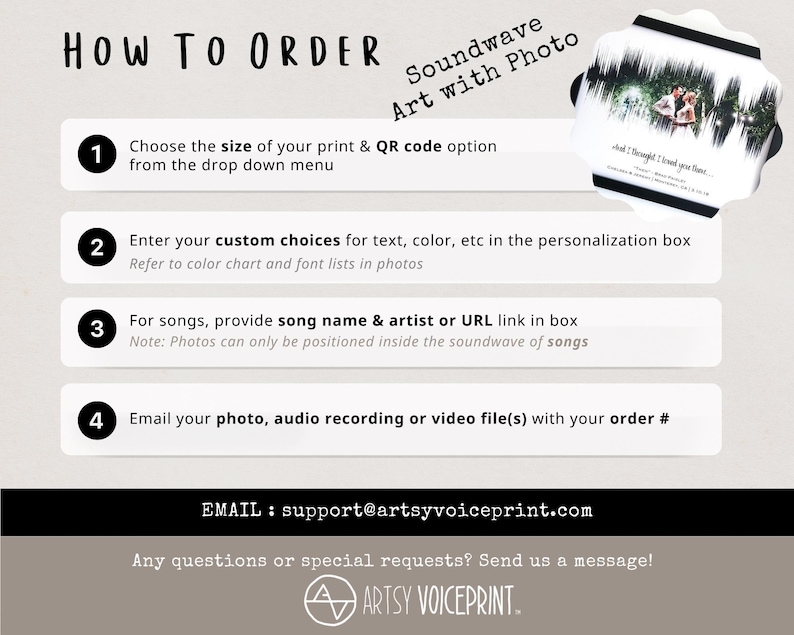 Voice Recording Memorial Gift | Loss of Mother | Voicemail Soundwave Art with QR Code image 3