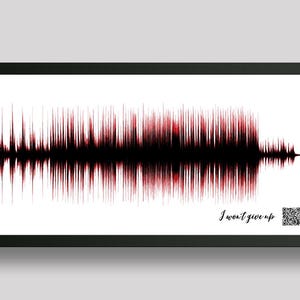 Paper Anniversary Gifts | Soundwave Art | Music Wall Art | Favorite Song Print