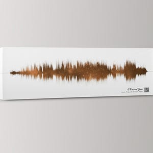 19th Bronze Anniversary, Custom Song Soundwave Art: Star Map Canvas