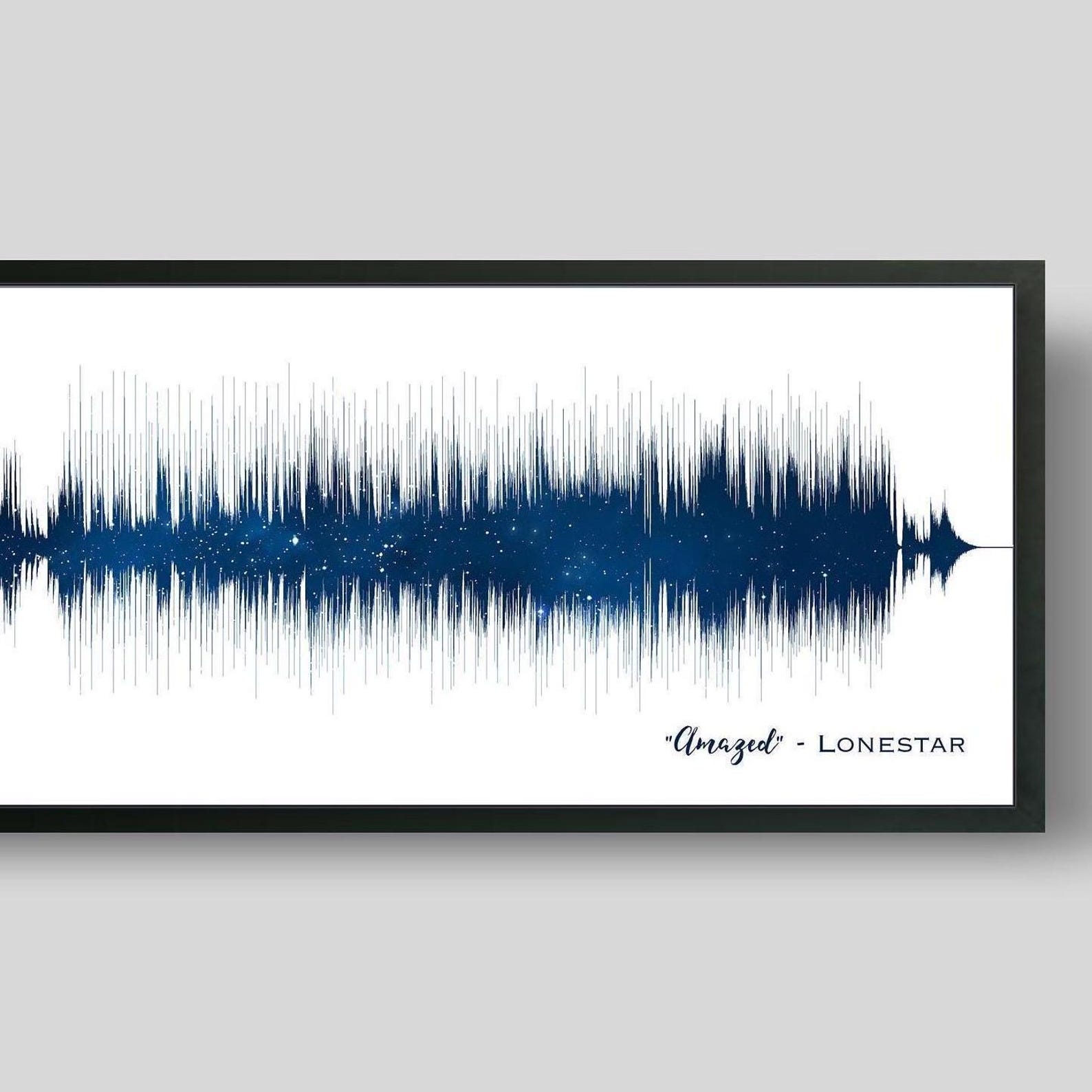Personalized Sound Wave Art Print