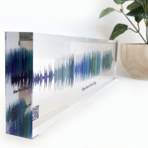 Personalized Birthday Gift for Him Soundwave Art Song Music Plaque Husband Gifts image 5