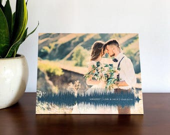 Personalized Song Soundwave Art – 5th Anniversary Wood Print