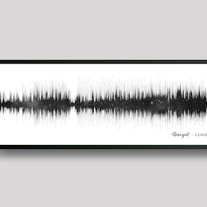 Amethyst Sound Wave Art Print: Custom Star Map, Wedding Song Gift ONYX