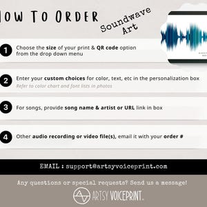 10 Year Tin Anniversary Gift for Husband Wedding Song Sound Wave Art image 5