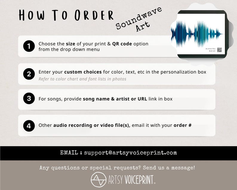 Amethyst Sound Wave Art Print: Custom Star Map, Wedding Song Gift image 3