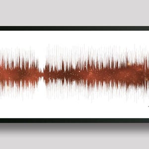 Amethyst Sound Wave Art Print: Custom Star Map, Wedding Song Gift COPPER