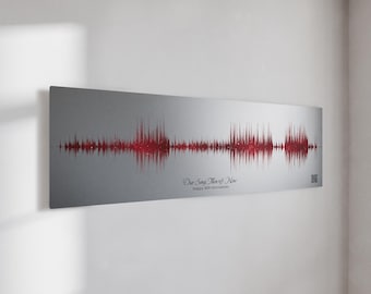 40th Ruby Wedding Anniversary Gift For Couple For Husband Night Sky Sound Wave Art