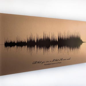 Bronze 19th Anniversary Gifts For Men | Soundwave Art on Metal