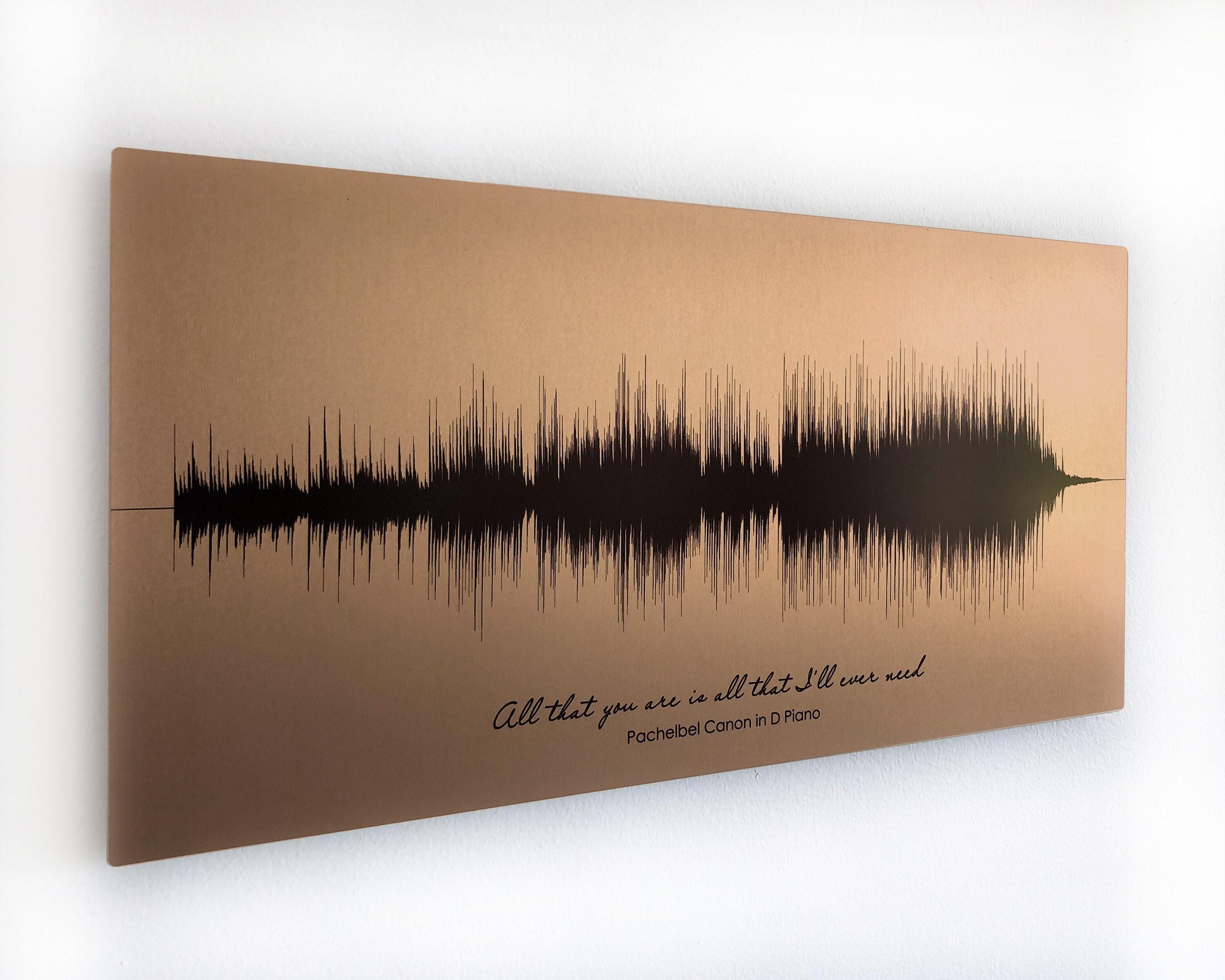 Brushed Bronze Soundwave Plaque