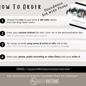 Voice Recording Memorial Gift | Loss of Mother | Voicemail Soundwave Art with QR Code image 3