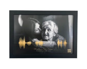 Personalized Voice Recording Memorial - Loss of Mother Tribute | Soundwave Keepsake