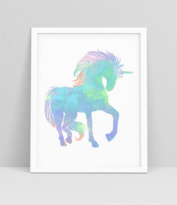 unicorn print unicorn decorations unicorn wall art wall etsy