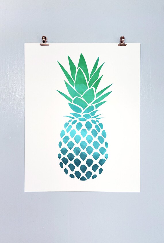 Pineapple Prints Pineapple Poster Pineapple perfume | Etsy