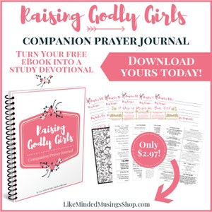 Raising Godly Girls Companion Prayer Journal with FREE ebook image 1
