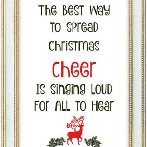 Christmas Poster Christmas Quotes Print Art 5 Pack Instant Download Printable Christmas Gift Wall Art Christmas Fun Set image 1